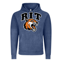 Vintage Denim tiger Vintage Hoodie - linhVisuals