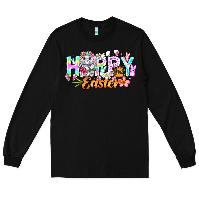 Happy Easter Long Sleeve Tee by CowhideDigitalArt | Teevron