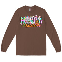 Chestnut Happy Easter Long Sleeve Tee - CowhideDigitalArt