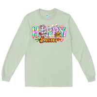 Matcha Happy Easter Long Sleeve Tee - CowhideDigitalArt