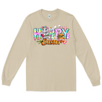 Mushroom Happy Easter Long Sleeve Tee - CowhideDigitalArt