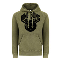 Vintage Olive black bing bong Vintage Hoodie - linhVisuals