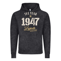 Vintage Black The Year 1947 - 75th Birthday Vintage Classic Vintage Hoodie - linhVisuals