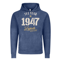 Vintage Denim The Year 1947 - 75th Birthday Vintage Classic Vintage Hoodie - linhVisuals