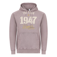 Vintage Zinc The Year 1947 - 75th Birthday Vintage Classic Vintage Hoodie - linhVisuals