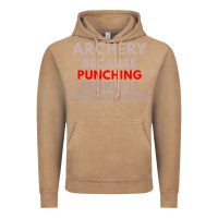 Vintage Coffee archery because punching people is frowned upon Vintage Hoodie - linhVisuals