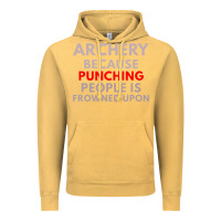 Vintage Mustard archery because punching people is frowned upon Vintage Hoodie - linhVisuals