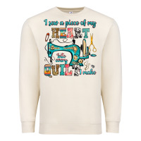 Sandshell i sew a piece of my heart into every quilt i make Premium Sweatshirt - RanaPortraitStore