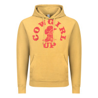 Vintage Mustard cowgirl up leopad hat boot rodeo western country southern t shirt Vintage Hoodie - linhVisuals