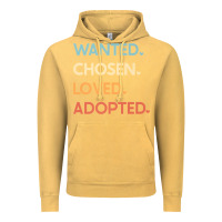 Vintage Mustard adoption day announcement   wanted chosen loved adopted premium t shir Vintage Hoodie - linhVisuals