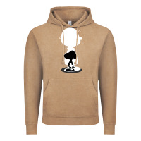 Vintage Coffee peanuts shadow silhouette Vintage Hoodie - linhVisuals