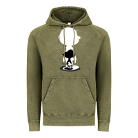 Vintage Olive peanuts shadow silhouette Vintage Hoodie - linhVisuals