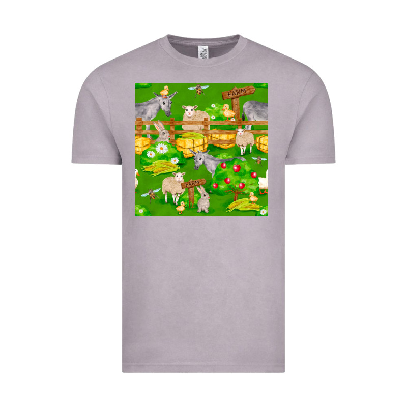 Farm Life Seamless Pattern Vintage Tee by FaDigitalArtStudio | Teevron