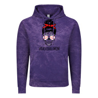 Cloud Purple Baseball Mom Skull Vintage Hoodie - linhVisuals