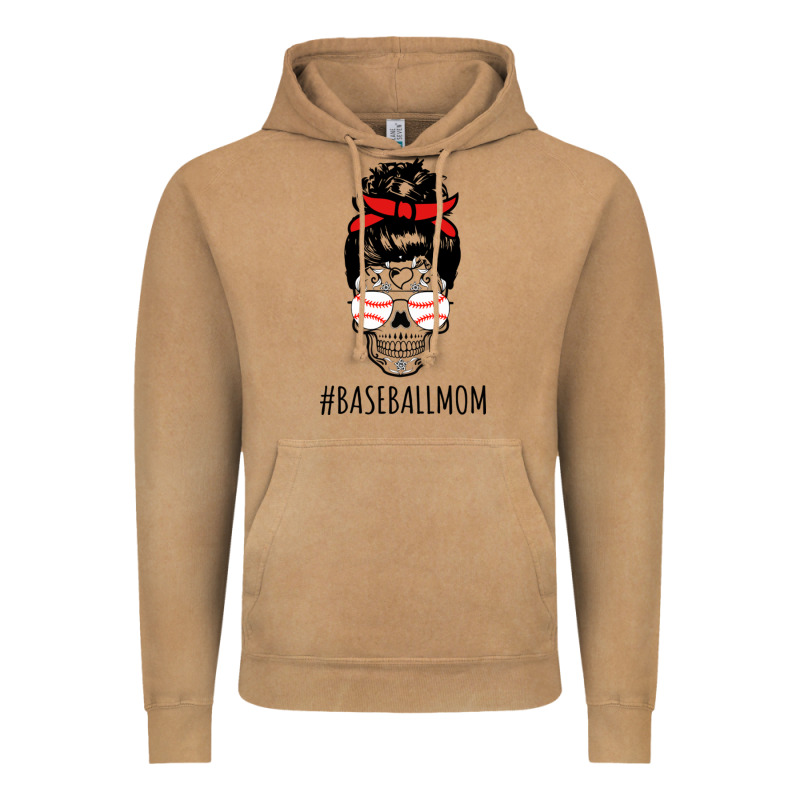 Baseball Mom Skull Vintage Hoodie by linhVisuals | Teevron