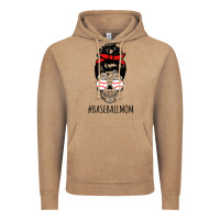 Vintage Coffee Baseball Mom Skull Vintage Hoodie - linhVisuals
