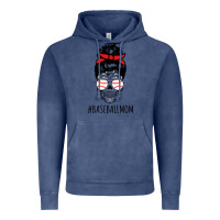 Vintage Denim Baseball Mom Skull Vintage Hoodie - linhVisuals