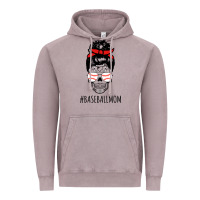Vintage Zinc Baseball Mom Skull Vintage Hoodie - linhVisuals