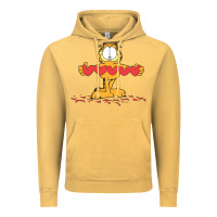 Vintage Mustard garfiel Vintage Hoodie - linhVisuals