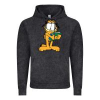 Vintage Black garfiel Vintage Hoodie - linhVisuals