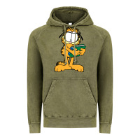 Vintage Olive garfiel Vintage Hoodie - linhVisuals