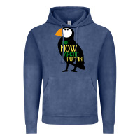 Vintage Denim not now arctic puffin! ,  not now arctic puffin Vintage Hoodie - linhVisuals