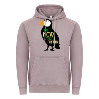 Vintage Zinc not now arctic puffin! ,  not now arctic puffin Vintage Hoodie - linhVisuals