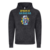 Vintage Black badass grandma family mother grandma t shirt Vintage Hoodie - linhVisuals