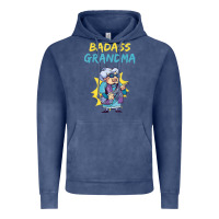 Vintage Denim badass grandma family mother grandma t shirt Vintage Hoodie - linhVisuals