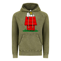 Vintage Olive the doghouse Vintage Hoodie - linhVisuals