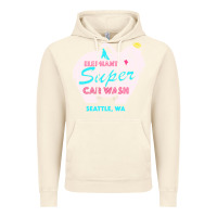 Vintage Artic pink elephant car wash Vintage Hoodie - linhVisuals