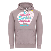 Vintage Zinc pink elephant car wash Vintage Hoodie - linhVisuals