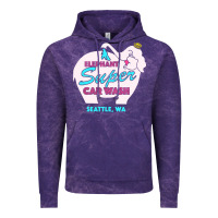 Cloud Purple pink elephant car wash Vintage Hoodie - linhVisuals