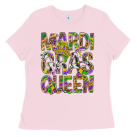 Bubblegum Pink Mardi Gras Queen Ladies Tee - BundleAndBundleShop