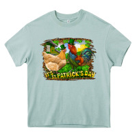 Arona It's St. Patrick's Day Rooster And Chicken Heavy Core Tee - RanaPortraitStore
