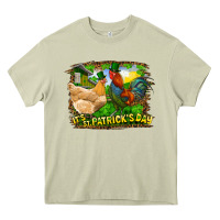 Mossy It's St. Patrick's Day Rooster And Chicken Heavy Core Tee - RanaPortraitStore