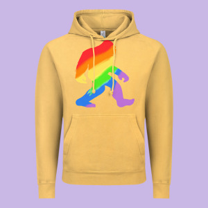 Bigfoot T  Shirt Rainbow Bigfoot T  Shirt Vintage Hoodie Designed By Linhvisuals