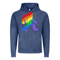 Vintage Denim bigfoot t  shirt rainbow bigfoot t  shirt Vintage Hoodie - linhVisuals