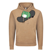 Vintage Coffee skateboarding frog Vintage Hoodie - linhVisuals