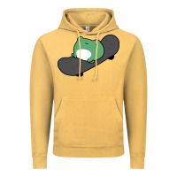 Vintage Mustard skateboarding frog Vintage Hoodie - linhVisuals