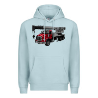 Blue Mist crane truck Premium Hoodie - Artiststas