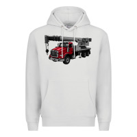 Dove Grey crane truck Premium Hoodie - Artiststas