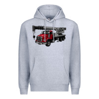 Heather Grey crane truck Premium Hoodie - Artiststas