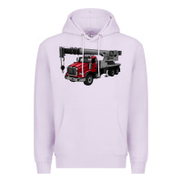 Lilac crane truck Premium Hoodie - Artiststas