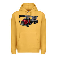 Mustard crane truck Premium Hoodie - Artiststas