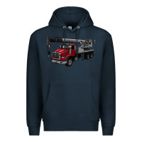 Navy crane truck Premium Hoodie - Artiststas