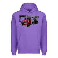 Purple crane truck Premium Hoodie - Artiststas