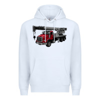 White crane truck Premium Hoodie - Artiststas