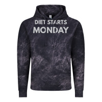 Cloud Black diet starts monday Vintage Hoodie - linhVisuals
