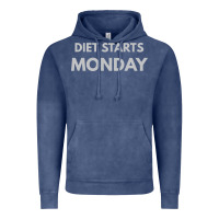 Vintage Denim diet starts monday Vintage Hoodie - linhVisuals